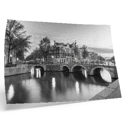 Poster Elegante bruggen, klassieke architectuur, kanalen