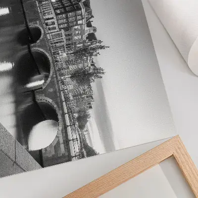 Poster elegante bruggen, klassieke architectuur en kanalen