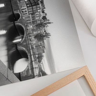 Poster Elegante bruggen, klassieke architectuur, kanalen