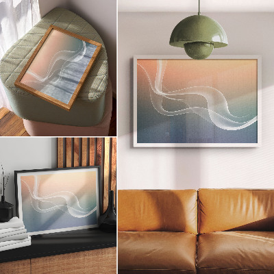 Stijlvolle wandposter Pasteltinten, subtiele elegantie, harmonie.