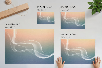 Stijlvolle wandposter Pasteltinten, subtiele elegantie, harmonie.