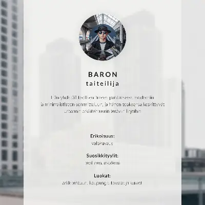 Stijlvolle wandposter met een afbeelding van een brug en wolkenkrabbers in een modern en symmetrisch design