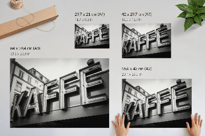 Stijlvolle wandposter Neon minimalistisch frame in stedelijke stijl