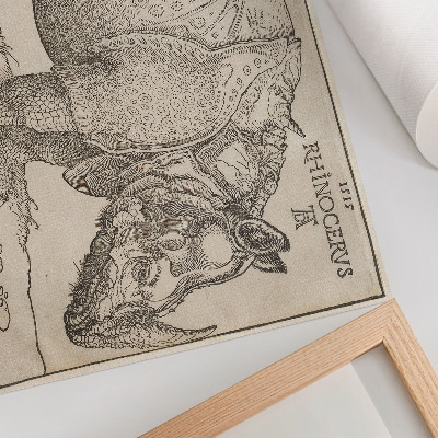 Stijlvolle wandposter Neushoorn (1515) van Albrecht Dürer