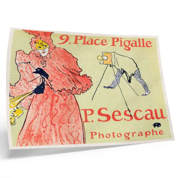 Le Photographe Sescau poster van Henri de Toulouse-Lautrec stijlvolle wandposter in hoge resolutie