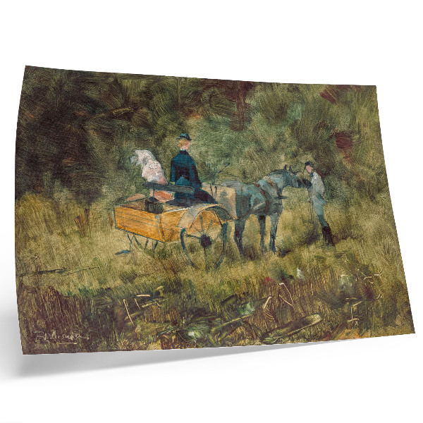 Moderne decoratieve poster De Val (1880), schilderij in hoge resolutie van Henri de Toulouse-Lautrec.