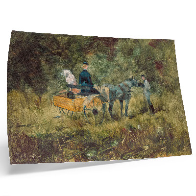 Moderne decoratieve poster De Val (1880), schilderij in hoge resolutie van Henri de Toulouse-Lautrec.