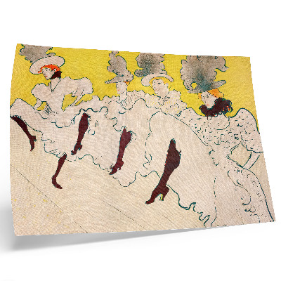 Poster De groep van Mademoiselle Eglantine (1896) hoge resolutie afdruk van Henri de Toulouse-Lautrec