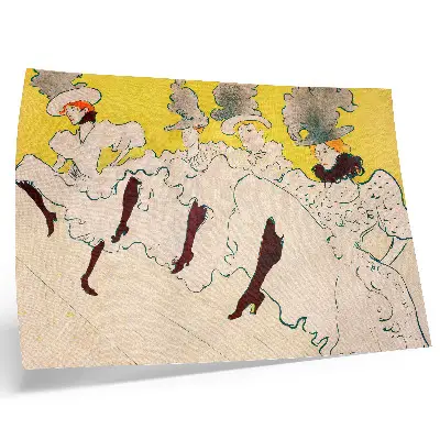 Poster hoge resolutie afdruk van De groep van Mademoiselle Eglantine door Henri de Toulouse-Lautrec uit 1896
