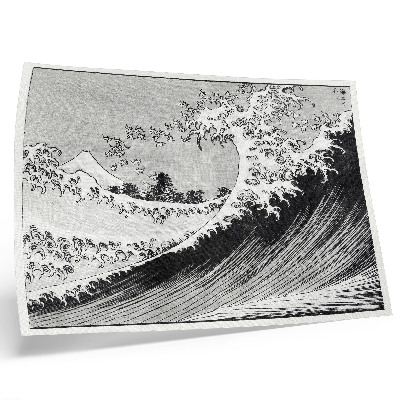 Stijlvolle wandposter Honderd gezichten op de berg Fuji (1835) van Hokusai, vintage Japanse houtsnede.