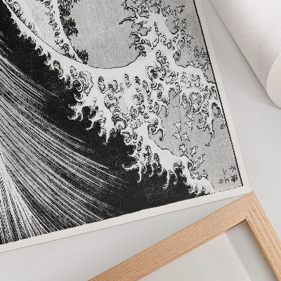 Stijlvolle wandposter Honderd gezichten op de berg Fuji (1835) van Hokusai, vintage Japanse houtsnede.