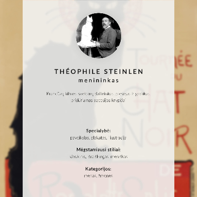 Stijlvolle wandposter Asche van Théophile-Alexandre Pierre Steinlen