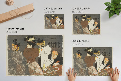 Stijlvolle wandposter Asche van Théophile-Alexandre Pierre Steinlen
