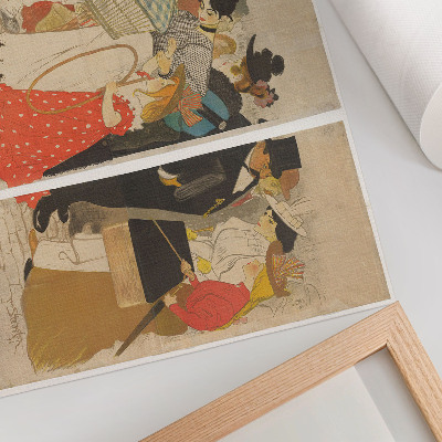 Poster Mensen op straat (1896) van Théophile Alexandre Steinlen en Charles Verneau