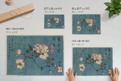 Stijlvolle wandposter Houtsnede (nishiki-e); inkt en kleur op papier door Utagawa Hiroshige