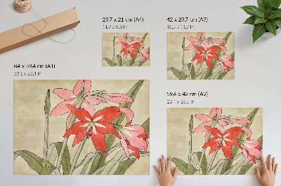Poster Amaryllis (1915) van Hannah Borger Overbeck