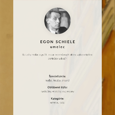 Poster Gezicht op de stad door Egon Schiele, illustratie