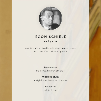 Stijlvolle wandposter Stilleven met een bord taart van Egon Schiele