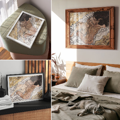 Moderne decoratieve poster De Omhelzing (1917) van Egon Schiele