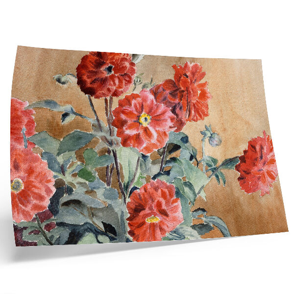 Poster Dahlia's (1915) van Hannah Borger Overbeck