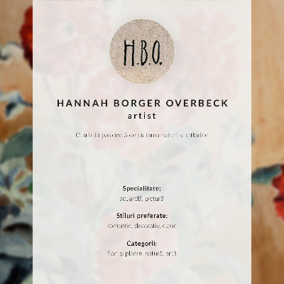 Poster Dahlia's (1915) van Hannah Borger Overbeck