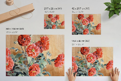 Poster Dahlia's (1915) van Hannah Borger Overbeck