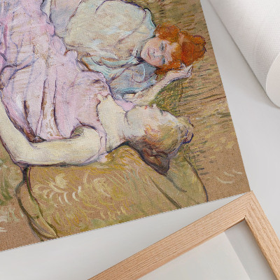 Moderne decoratieve poster Sofa (ca. 1894–1896) – een schilderij in hoge resolutie van Henri de Toulouse-Lautrec
