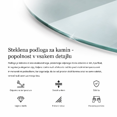 Vloerplaat voor houtkachel transparant