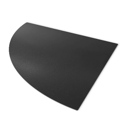 Kwartronde kachel vloerplaat Zwart metalen