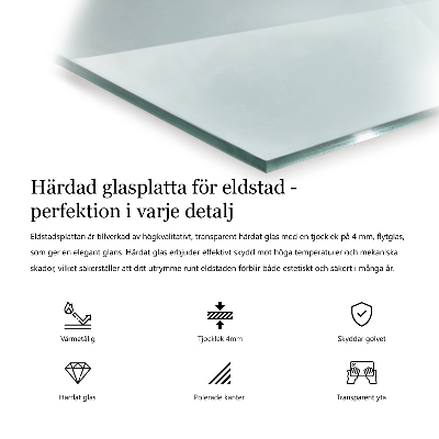 Onderplaat kachel zeshoekige hexagonal transparante