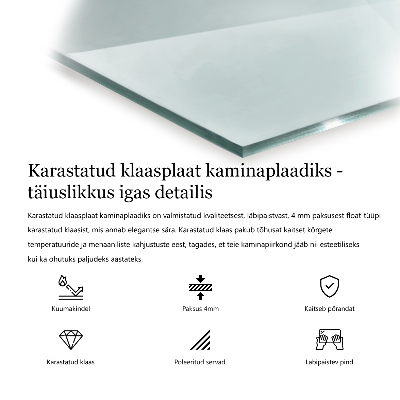 Onderplaat kachel zeshoekige hexagonal transparante