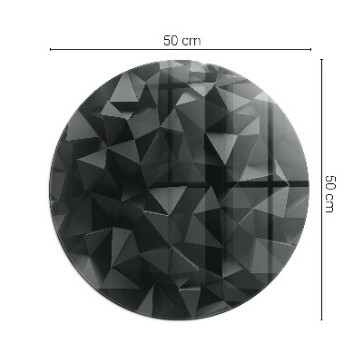 Vloerplaat voor kachel ronde Driedimensionale geometrie