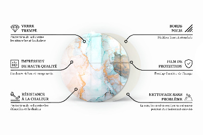 Onderplaat kachel ronde Abstracte achtergrondtextuur
