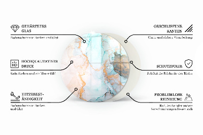 Onderplaat kachel ronde Natuursteen textuur