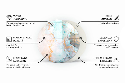 Onderplaat kachel ronde Natuursteen textuur