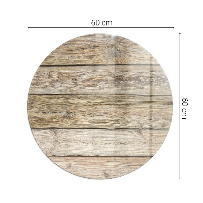 Vloerplaat voor kachel ronde Houten plank in de lay-out