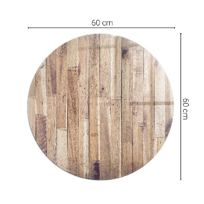 Vloerplaat voor kachel ronde Houten plank in de lay-out