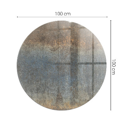 Vloerplaat voor kachel ronde Abstract textuurpatroon