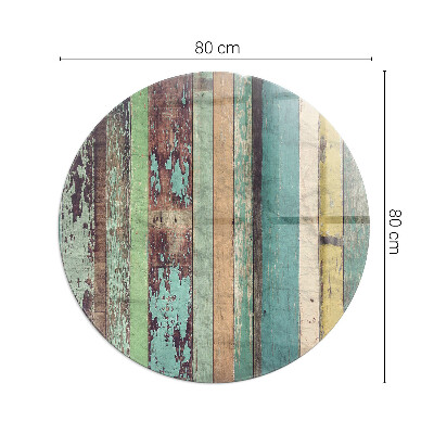 Onderplaat kachel ronde Planken in verschillende tinten