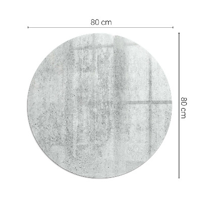 Vloerplaat voor kachel ronde Ruwe betontextuur
