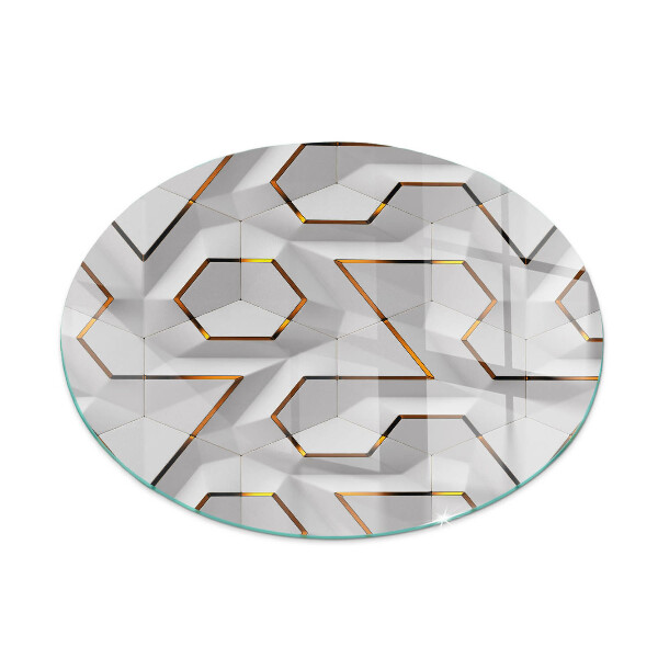 Onderplaat kachel ronde Geometrisch 3D-patroon