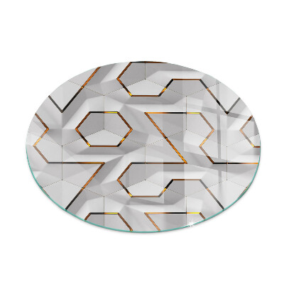 Onderplaat kachel ronde Geometrisch 3D-patroon