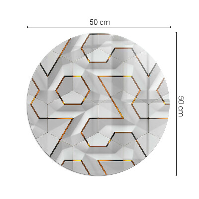 Onderplaat kachel ronde Geometrisch 3D-patroon