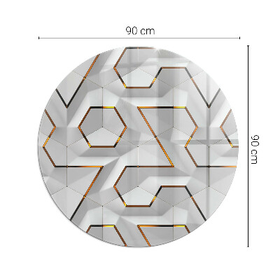 Onderplaat kachel ronde Geometrisch 3D-patroon