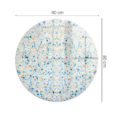 Vloerplaat voor kachel ronde Abstract textuurpatroon