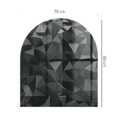 Vloerplaat openhaard semi-ovale Driedimensionale geometrie