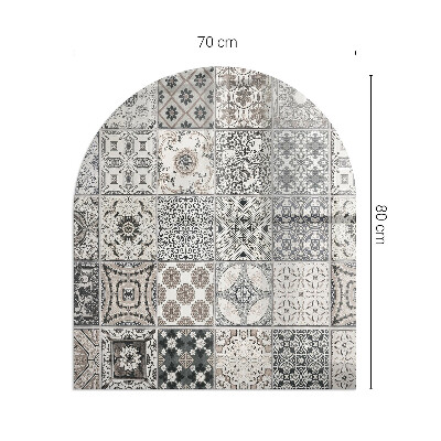 Kachel vloerplaat semi-ovale Decoratieve tegelpatronen