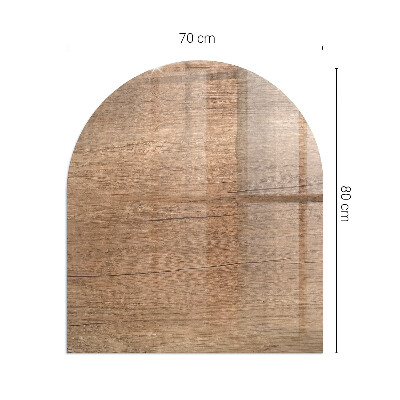 Kachel vloerplaat semi-ovale Natuurlijk houtpatroon