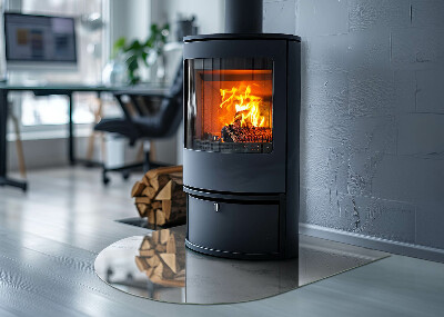 Vloerplaat openhaard semi-ovale Geaderd marmerpatroon