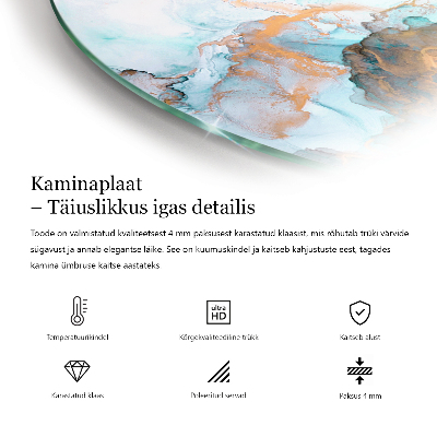 Kachel vloerplaat semi-ovale Natuursteen textuur